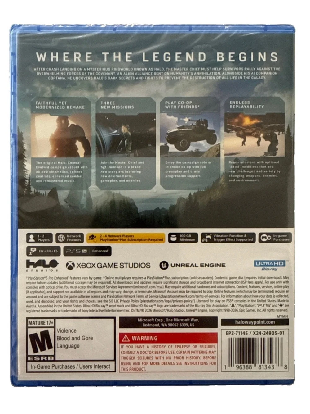 Halo: Campaign Evolved - Sony PlayStation 5 - NEW SEALED!!